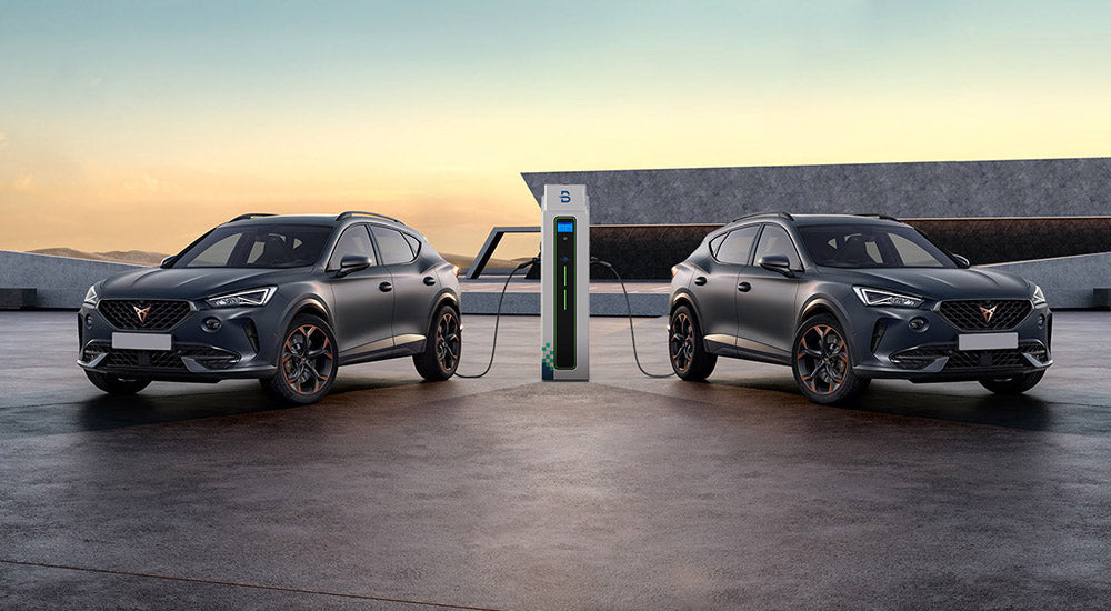Beny Dual Tethered AC EV Charger (22kW + 22kW) – Model: BCPCV-CT2N-P (Floor-Mounted)