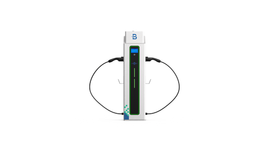 Beny Dual Tethered AC EV Charger (22kW + 22kW) – Model: BCPCV-CT2N-P (Floor-Mounted)