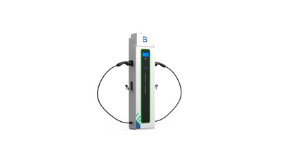 Beny Dual Tethered AC EV Charger (22kW + 22kW) – Model: BCPCV-CT2N-P (Floor-Mounted)